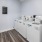 a room with white machines