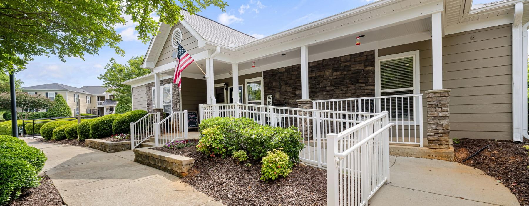 Leasing office at Fieldstone Apartment Homes near Greensboro, NC